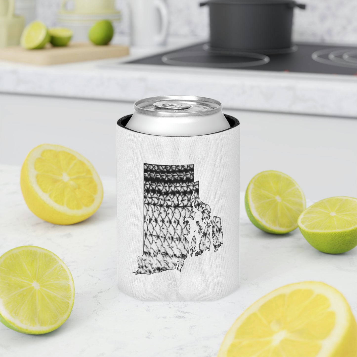 Tail-Whip Rhode Island Striper Skin Can Cooler